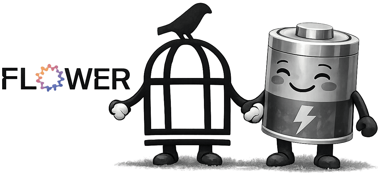 Flower, Rebel och batteri håller handen